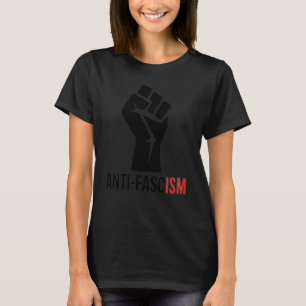 Anti-fascist Fist Sticker  T-Shirt