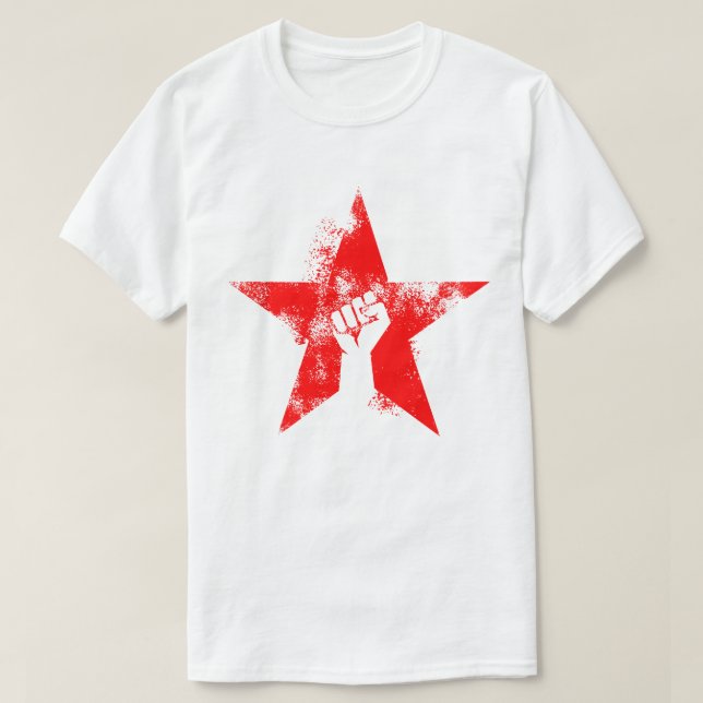 Anti-Fascist Star T-Shirt (Design Front)