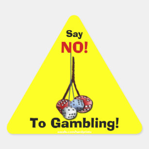 Anti-Gambling Campaign Dice Stickers