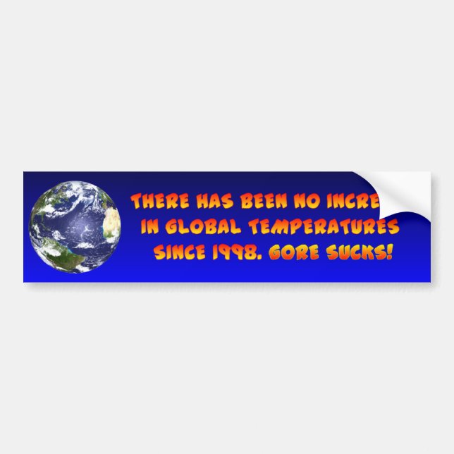 Anti Global Warming Bumper Sticker (Front)