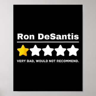 Anti-gop Ron Desantis Political Humor Funny Poster