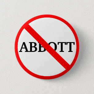 Anti Governor Greg Abbott    Button