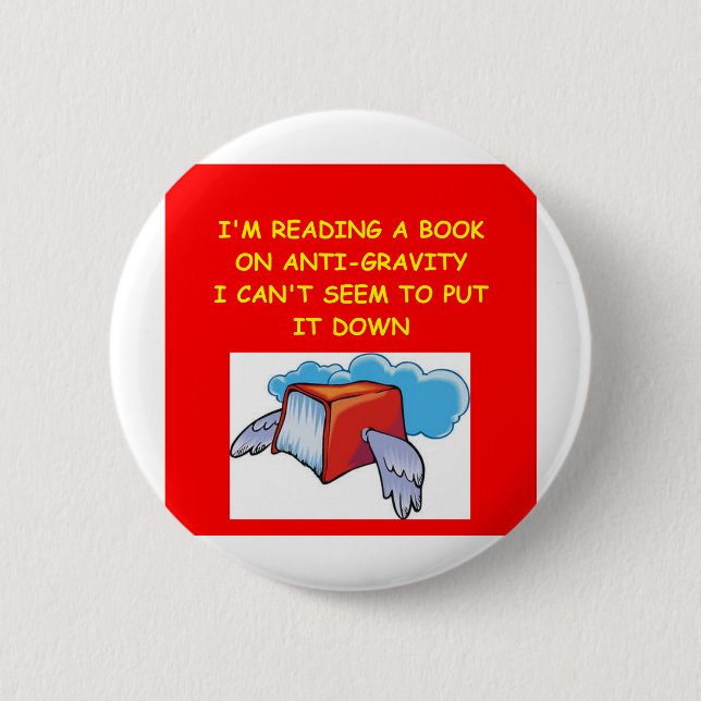 anti gravity 6 cm round badge (Front)
