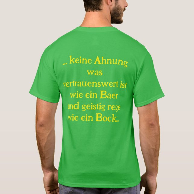 anti-green saying T-Shirt (Back)