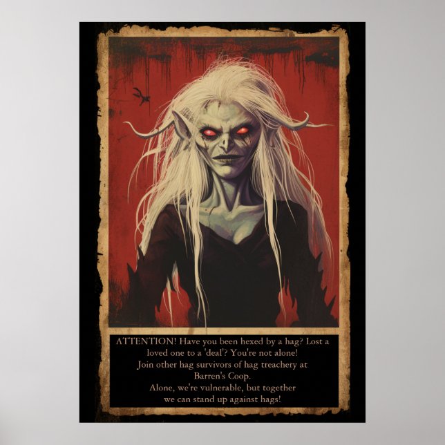 Anti-Hag Support Group - BG3 FanArt Poster (Front)