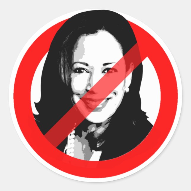 ANTI HARRIS CLASSIC ROUND STICKER (Front)