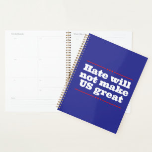 Anti Hate Anti Bullying. Personalised Planner