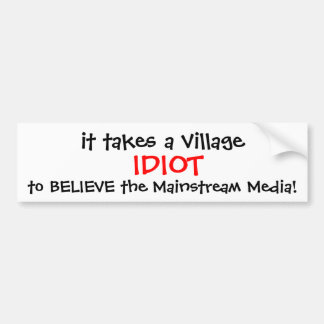 ANTI-HILLARY 2016 BUMPER STICKER