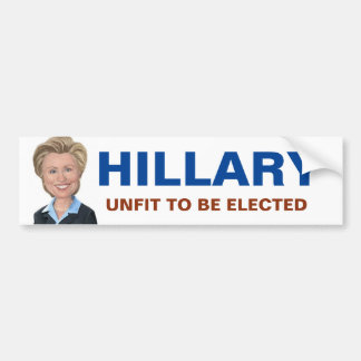 Anti Hillary Clinton Bumper Sticker