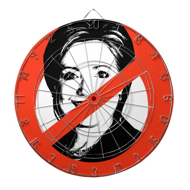 ANTI-HILLARY CLINTON DARTBOARD (Front)