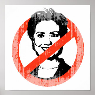 ANTI HILLARY SLOGAN Faded.png Poster