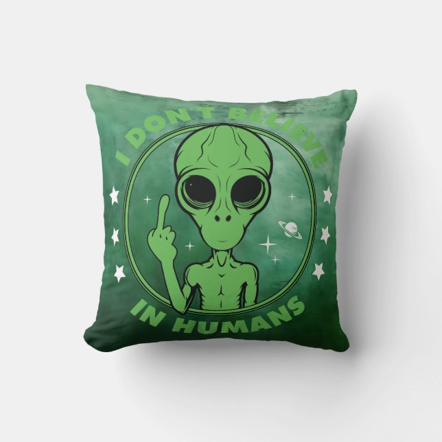 Anti-Human Alien Cushion (Front)
