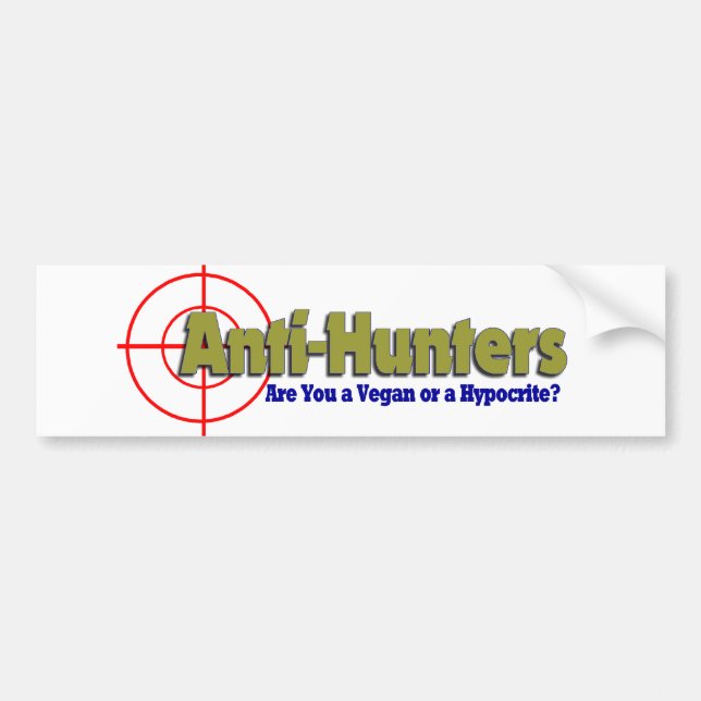 Anti-Hunters Bumper Sticker (Front)