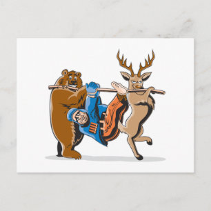 Anti Hunting Animal Revenge Postcard