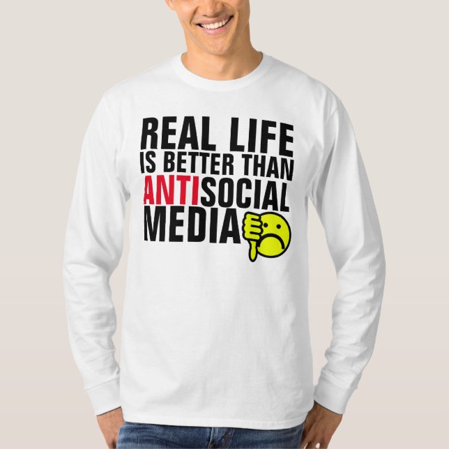 Anti- (i hate) social media t-shirts (Front)