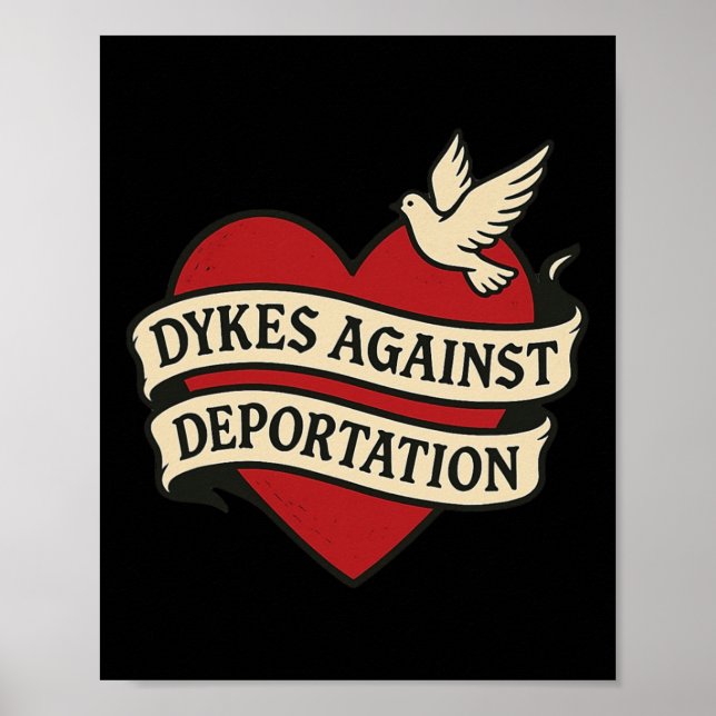 Anti Ice Deportation Protest Immigration Activist  Poster (Front)