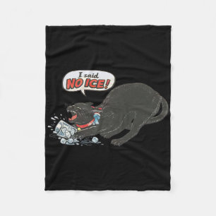 Anti Ice Pro Immigration Funny Cat Political Fleece Blanket