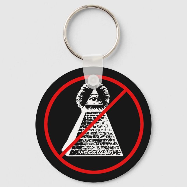 Anti Illuminati Key Ring (Front)