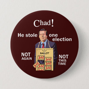 Anti-Jeb Bush 2016 7.5 Cm Round Badge