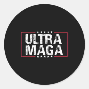 Anti Joe Biden Ultra Maga 7 Classic Round Sticker