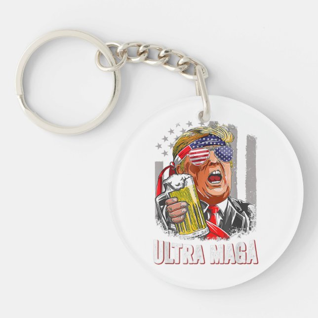 Anti Joe Biden Ultra Maga Key Ring (Front)