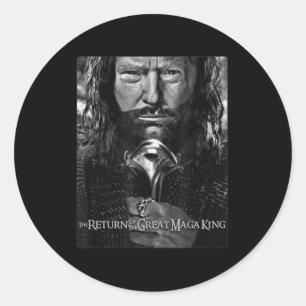 Anti Joe Biden Ultra Maga The Return Of The Great  Classic Round Sticker