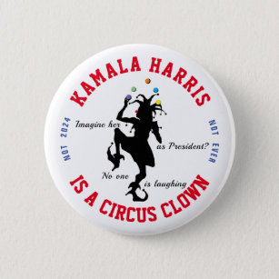 Anti-Kamala Harris 6 Cm Round Badge