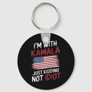 Anti Kamala Harris Election Shirt Republican Polit Key Ring