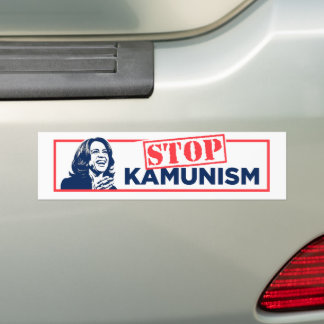 Anti-Kamala Socialism Communism Stop Kamunism Bumper Sticker
