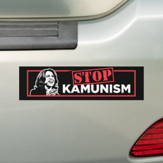 Anti-Kamala Socialism Communism Stop Kamunism Bumper Sticker