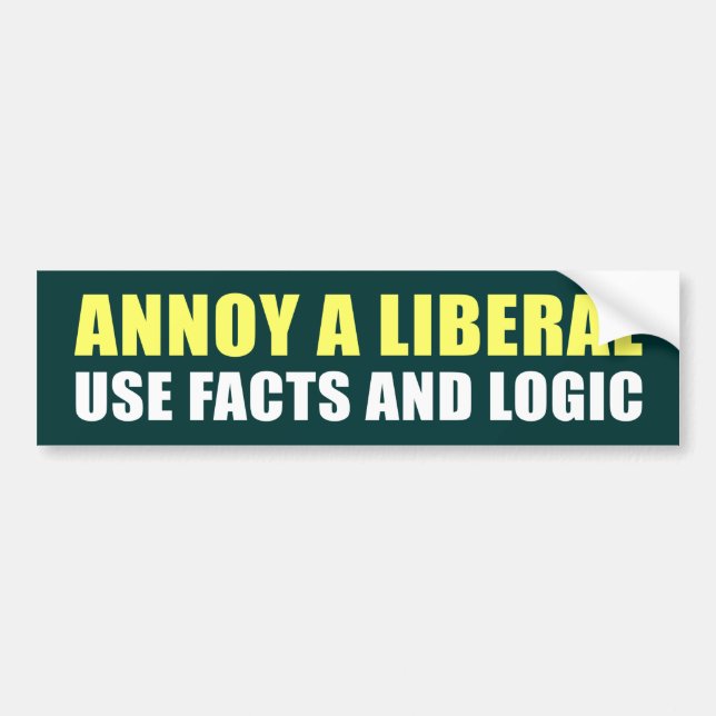 Anti-Liberal Bumper Sticker (Front)