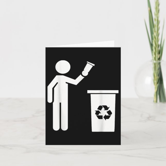 Anti Littering No Environment Environmental Protec Card (Front)