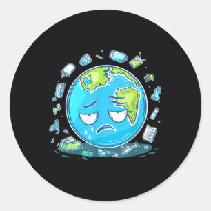 Anti Littering No Environment Environmental Protec Classic Round Sticker