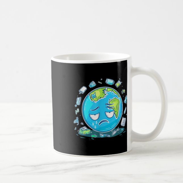 Anti Littering No Environment Environmental Protec Coffee Mug (Right)