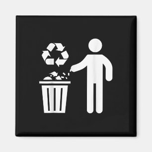 Anti Littering No Environment Environmental Protec Magnet