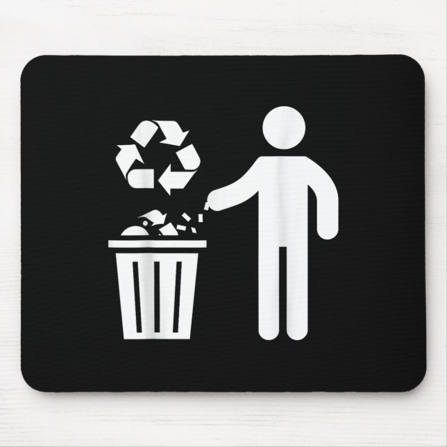 Anti Littering No Environment Environmental Protec Mouse Pad (Front)