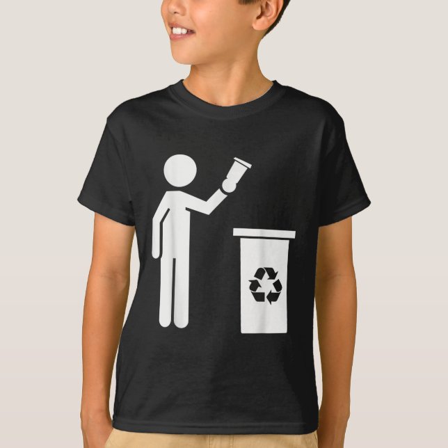 Anti Littering No Environment Environmental Protec T-Shirt (Front)