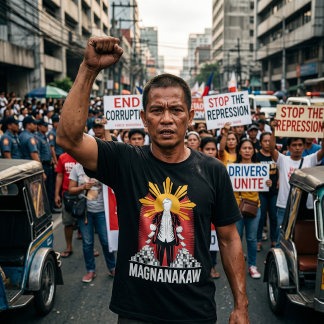 Anti Marcos Filipino Corruption Protest T-Shirt