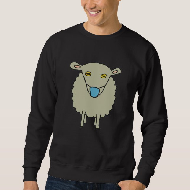 Anti-Mask Mask-Wearing Sheep Sweatshirt (Front)