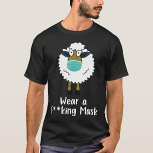 Anti Mask  Wearing Sheep Wear A Mask T-Shirt