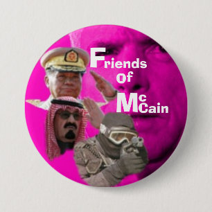 Anti-McCain Button... 7.5 Cm Round Badge