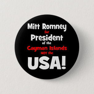 anti Mitt Romney 6 Cm Round Badge