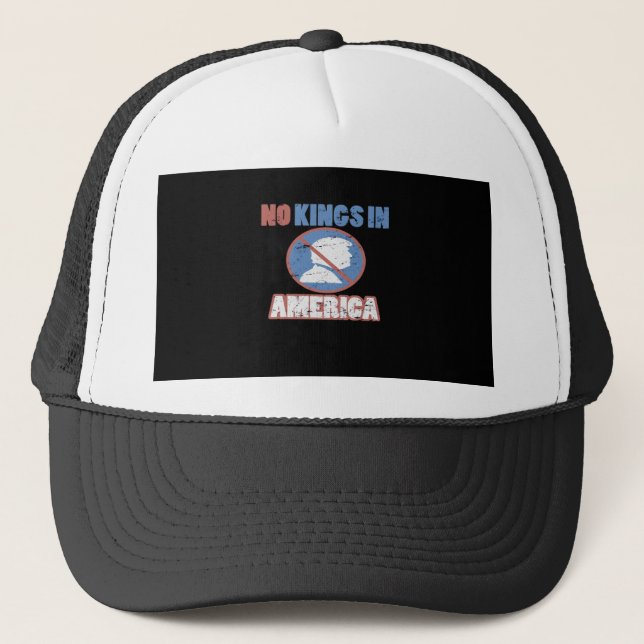Anti- No Kings In America Classic Trucker Hat (Front)