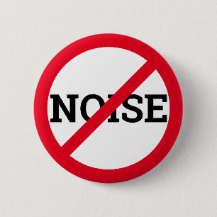 Anti Noise 6 Cm Round Badge