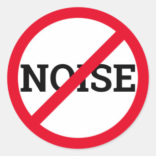 Anti Noise Classic Round Sticker