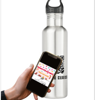 Anti-Nosy People QR Code 710 Ml Water Bottle