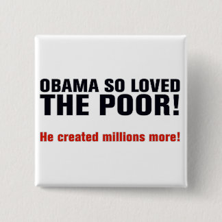 Anti Obama 15 Cm Square Badge