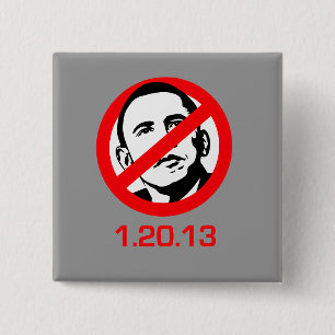 Anti-Obama - 1.20.13 15 Cm Square Badge