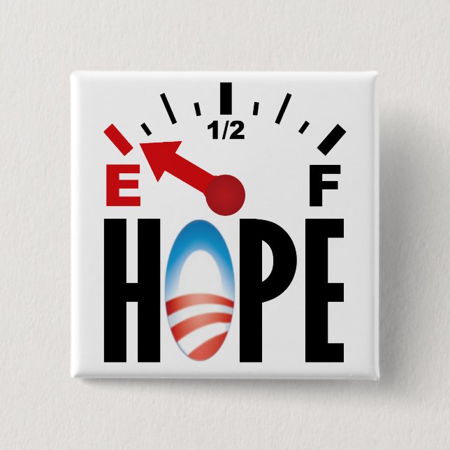 Anti Obama 2012 - Out of Hope 15 Cm Square Badge (Front)