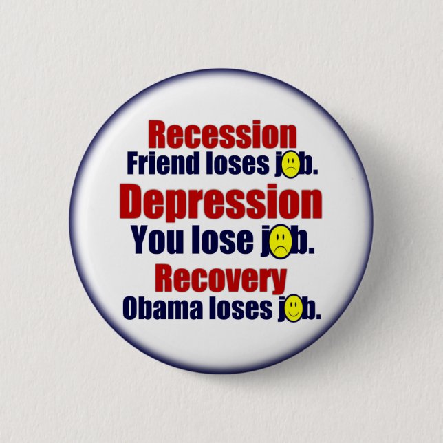Anti Obama 6 Cm Round Badge (Front)